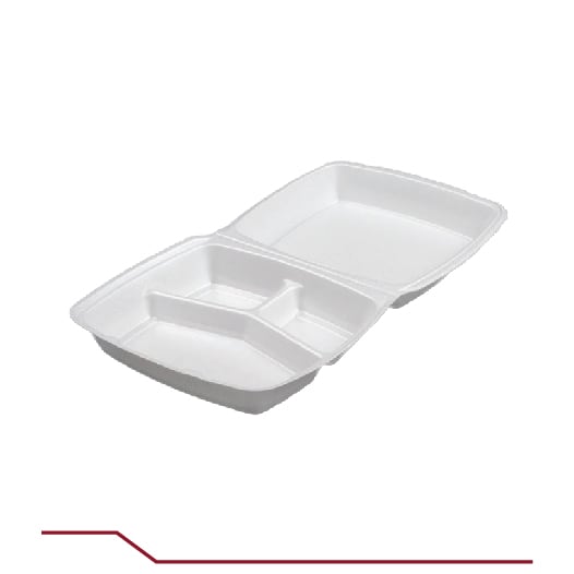 Dart 1-Compartment Foam Take-Out Container, 9 x 9, 200/Case