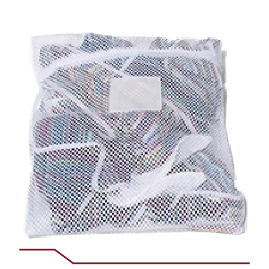 Mesh Laundry Bag 24x36 White, zipper