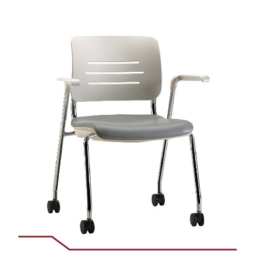 Sitka Four Leg Stack Chair with Casters