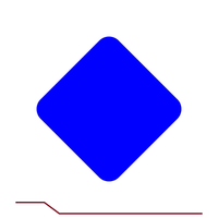 SN1-1 BLUE TRAIL BLAZER SIGN