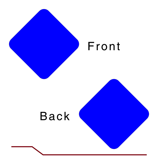 SN1-1 BLUE TRAIL BLAZER SIGN