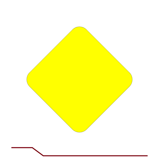 SN1-1 YELLOW TRAIL BLAZER SIGN