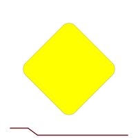 SN1-1 YELLOW TRAIL BLAZER SIGN